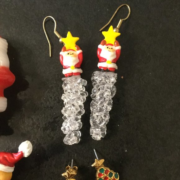 Old Christmas Brooches & earrings - Picture 3 of 4